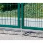 Rohrrahmenflügeltor 2-flügelig - Ausführung: grün beschichtet, Höhe: 83 cm, Durchgangslichte: 200 cm
