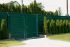 Sichtschutzstreifen Sabrina für Doppelstabgitter- & Schmuckzäune - Farbe: grün - Rattan Struktur, Ausführung: 1360g/m²