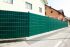 Sichtschutzstreifen Sabrina für Doppelstabgitter- & Schmuckzäune - Farbe: grün - Rattan Struktur, Ausführung: 1360g/m²