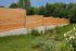 Sichtschutzwand Lärchenholz Katrina Starterset - Ausführung: zum Aufdübeln, Zaunhöhe: 295 cm, Länge: 400 cm