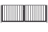 Stahlzaun Tür Dallas 2-flügelig - Höhe: 100 cm