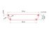 Aluminiumstufe rutschhemmend inkl. 2 Deckel und Schrauben - Ausführung: Edelstahloptik, Breite: 600 mm, Tiefe: 270 mm