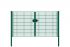 Drahtgittertor 2-flügelig, Durchgangslichte: 264 cm, Gesamtbreite inkl. Pfosten: 276 cm - Ausführung: grün beschichtet, Höhe: 143 cm
