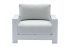 Loungesessel London aus Aluminium - Farbe: weiß, Maße: 1010  x 840 x 670 mm