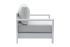 Loungesessel London aus Aluminium - Farbe: weiß, Maße: 1010  x 840 x 670 mm