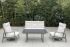 Gartenstuhl Rom mit Polsterung & verstellbarer Rückenlehne aus Aluminium - Farbe: graualuminium, Tiefe: 790 mm, Breite: 740 mm, Höhe: 960 mm