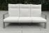 Gartensofa Venedig mit Polsterung & verstellbarer Rückenlehne aus Aluminium - Farbe: graualuminium, Tiefe: 790 mm, Breite: 1930 mm, Höhe: 960 mm