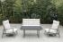 Gartensofa Venedig mit Polsterung & verstellbarer Rückenlehne aus Aluminium - Farbe: graualuminium, Tiefe: 790 mm, Breite: 1930 mm, Höhe: 960 mm
