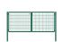 Rohrrahmentor Basic 2-flügelig - Ausführung: grün beschichtet, Höhe: 123 cm, Durchgangslichte: ca. 283 cm