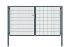 Rohrrahmentor Basic 2-flügelig - Ausführung: anthrazit beschichtet, Höhe: 163 cm, Durchgangslichte: ca. 283 cm