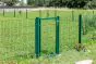 Rohrrahmentor Basic 1-flügelig - Ausführung: grün beschichtet, Höhe: 143 cm, Durchgangslichte: ca. 87 cm