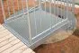 Gitterrostpodeste 30 x 10 mm, feuerverzinkt - Länge: 1300 mm, Breite: 1000 mm