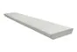 Aluminiumstufe rutschhemmend inkl. 2 Deckel und Schrauben - Ausführung: Edelstahloptik, Breite: 1200 mm, Tiefe: 270 mm