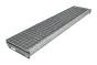 Gitterrost-Stufen 30 x 30 mm, feuerverzinkt, rutschhemmend - Breite: 1200 mm, Tiefe: 270 mm
