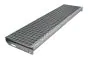 Gitterrost-Stufen 30 x 30 mm, feuerverzinkt, rutschhemmend - Breite: 1200 mm, Tiefe: 305 mm