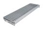 Gitterrost-Stufen 30 x 30 mm, feuerverzinkt, rutschhemmend - Breite: 900 mm, Tiefe: 270 mm
