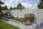 Eckverbinder für Gabionenwand Easy - Ausführung: anthrazit beschichtet, Höhe: 163 cm