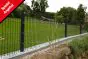Gartenzaun Set 10 lfm, Farbe: anthrazit, Höhe: 103 cm, Doppelstabmatten 6/5/6 Aktion