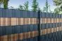 Sichtschutzstreifen Rattan für Doppelstabgitter- & Schmuckzäune - Farbe: anthrazit
