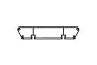 Aluminiumstufe rutschhemmend inkl. 2 Deckel und Schrauben - Ausführung: Edelstahloptik, Breite: 800 mm, Tiefe: 270 mm