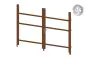 Alu Türrahmen 2-flügelig ohne Füllung (Profil: 85 mm) - Türhöhe: 1440-2000 mm, Anschlag: links, Farbe: braun