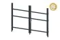 Alu Türrahmen 2-flügelig ohne Füllung (Profil: 63 mm) - Türhöhe: 1440-2000 mm, Anschlag: links, Farbe: anthrazit 5S