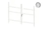 Alu Türrahmen 2-flügelig ohne Füllung (Profil: 63 mm) - Türhöhe: 1440-2000 mm, Anschlag: links, Farbe: weiß