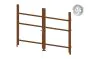 Alu Türrahmen 2-flügelig ohne Füllung (Profil: 85 mm) - Türhöhe: 1440-2000 mm, Anschlag: rechts, Farbe: braun