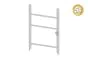 Alu Türrahmen 1-flügelig ohne Füllung (Profil: 63 mm) - Flügelhöhe: 1400-2000 mm, Anschlag: rechts, Farbe: grau 5S