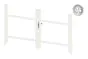 Alu Türrahmen 2-flügelig ohne Füllung (Profil: 85 mm) - Türhöhe: 940-1500 mm, Anschlag: links, Farbe: weiß