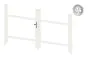 Alu Türrahmen 2-flügelig ohne Füllung (Profil: 85 mm) - Türhöhe: 940-1500 mm, Anschlag: rechts, Farbe: weiß