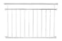 Französischer Balkon „Classic“ - Länge: 151 cm, Material: Stahl verzinkt