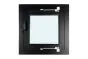 Fenster für WPC Gartenhäuser - Farbe: schwarz RAL 9005, Breite: 70 cm, Höhe: 79,5 cm, Aluminium