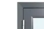 Fenster für WPC Gartenhäuser - Farbe: eisengrau RAL 7011, Breite: 90,5 cm, Höhe: 50,5 cm, Aluminium