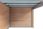 WPC Gartenhaus Alpenblick inkl. überdachter Terrasse - Länge: 560 cm, Breite: 300 cm, Höhe: 239 cm, Farbe: Holzoptik