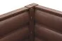 Alu Hochbeet Winchester - max. Abmessungen: 200 x 100 cm, Höhe: 86 cm, Farbe: braun