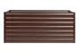 Alu Hochbeet Winchester - max. Abmessungen: 200 x 100 cm, Höhe: 86 cm, Farbe: schokobraun