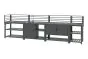 Outdoorküche aus Aluminium & Sinterstein - bestehend aus Modul A, B, C, D und 2x Ablagefläche