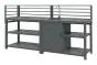 Outdoorküche aus Aluminium & Sinterstein - bestehend aus Modul A, B, C, D und 2x Ablagefläche