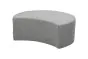 Outdoorsofa Lisboa Hocker rund - Farbe: mittelgrau, Breite x Tiefe x Höhe: ⌀ 800 mm