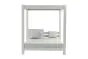 Loungeliege London aus Aluminium - Farbe: weiß, Maße: 2050 x 1800 x 2000 mm