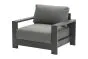 Loungesessel London aus Aluminium - Farbe: anthrazit, Maße: 1010  x 840 x 670 mm