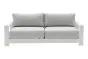 Loungesofa 2-Sitzer London aus Aluminium - Farbe: weiß, Maße: 1780  x 840 x 670 mm