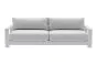 Loungesofa 3-Sitzer London aus Aluminium - Farbe: weiß, Maße: 2150 x 840 x 670 mm