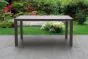 Gartentisch mit Glasplatte Miami aus Aluminium - Farbe: anthrazit, Länge: 1500 mm, Breite: 900 mm, Höhe: 720 mm