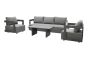 Sitzgruppe Porto - bestehend aus 2x Loungesessel, 1x Loungesofa, 1x Gartentisch, 3x Cover wasserdicht