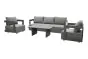 Sitzgruppe Porto - bestehend aus 2x Loungesessel, 1x Loungesofa, 1x Gartentisch, 3x Cover wasserdicht
