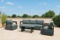 Sitzgruppe Porto - bestehend aus 2x Loungesessel, 1x Loungesofa, 1x Gartentisch, 3x Cover wasserdicht