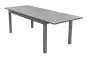 Gartentisch Turin aus Aluminium - Farbe: graualuminium, Länge: 2400 / 1800 mm, Breite: 900 mm, Höhe: 760 mm