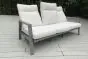 Gartensofa Venedig mit Polsterung & verstellbarer Rückenlehne aus Aluminium - Farbe: graualuminium, Tiefe: 790 mm, Breite: 1930 mm, Höhe: 960 mm
